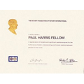 1 Color Certificate (1 Position Foil Embossed, Engraved & Burnished)